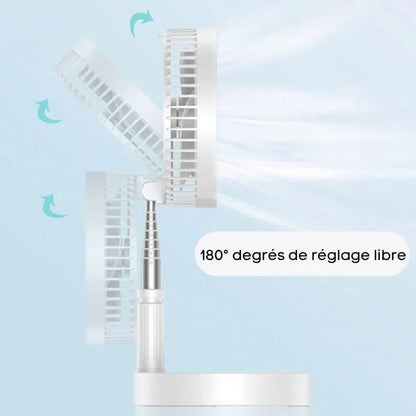 FoldAir - Ventilateur portable rétractable sans fil - NOVINC