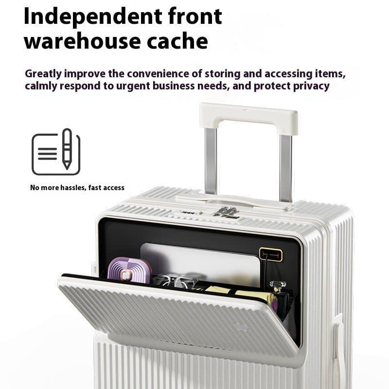 Front Half - opening Multifunctional Luggage - NOVINC