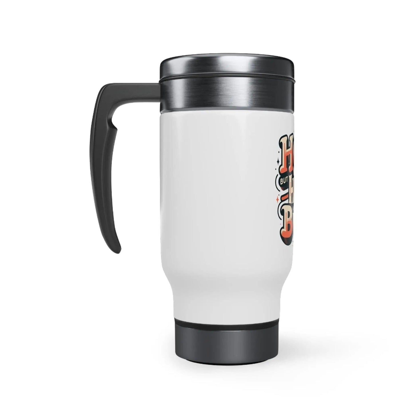 Hot BUTT Stainless Steel Travel Mug with Handle, 14oz - NOVINC