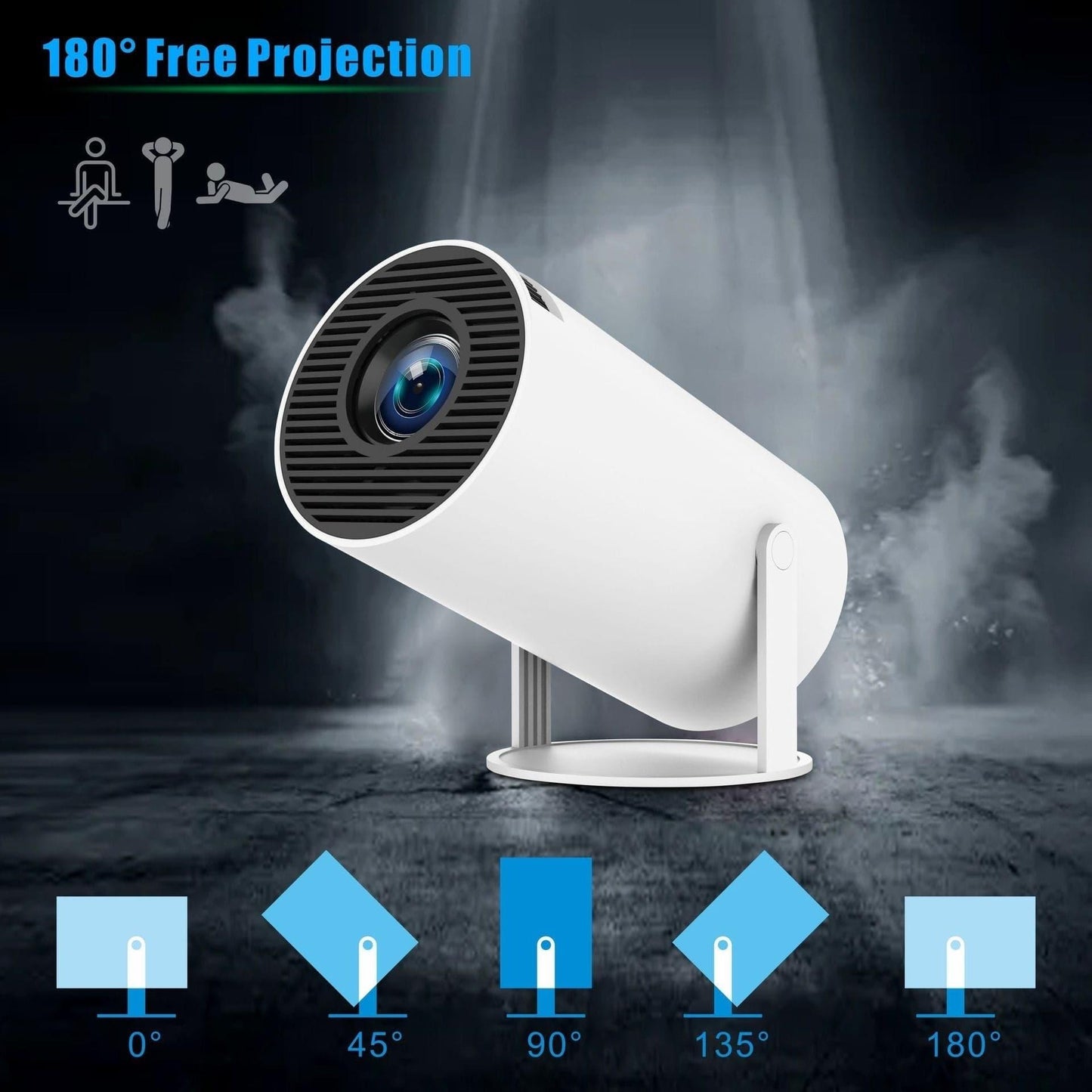 HY300 Pro Portable Projector Home Theater Entertainment - NOVINC