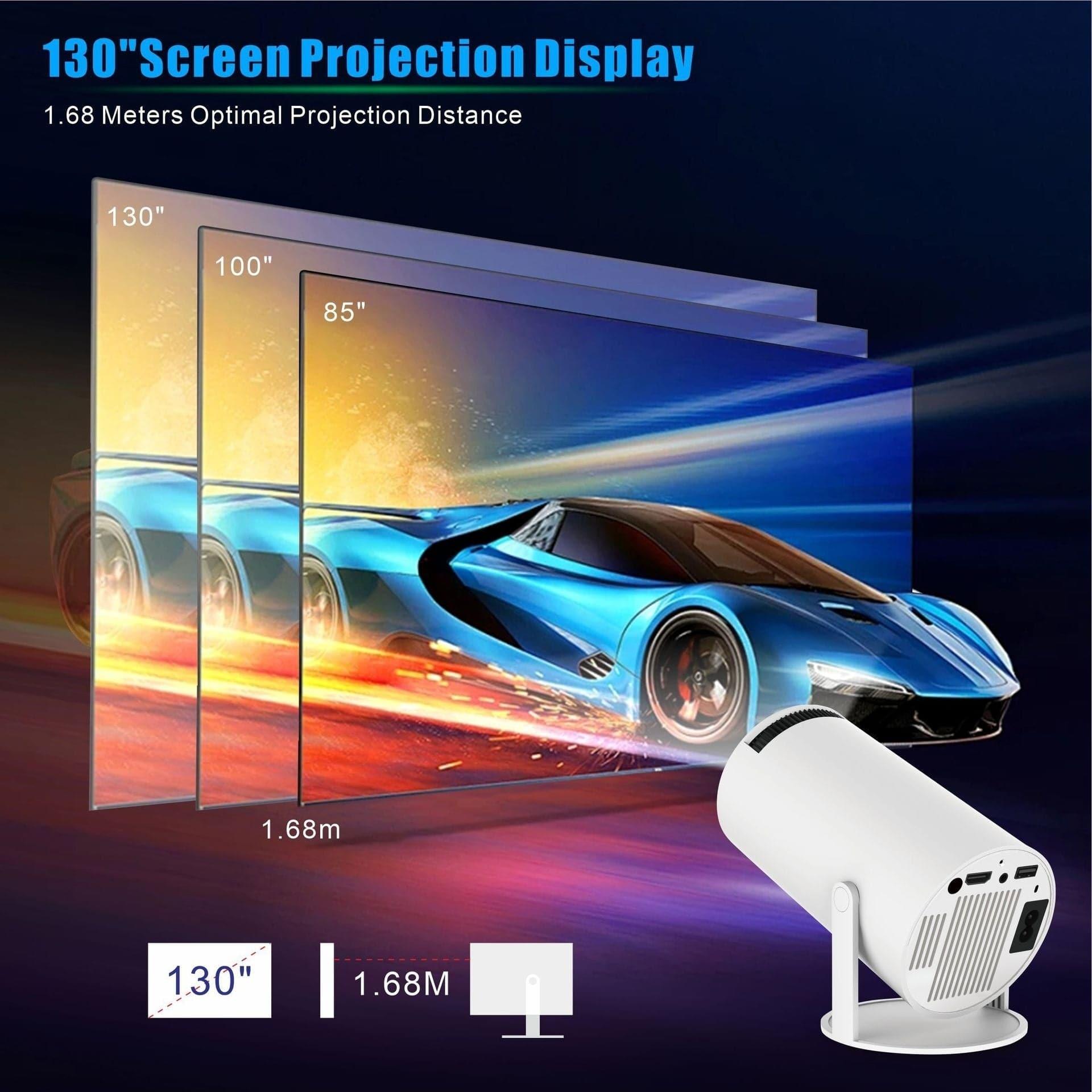 HY300 Pro Portable Projector Home Theater Entertainment - NOVINC