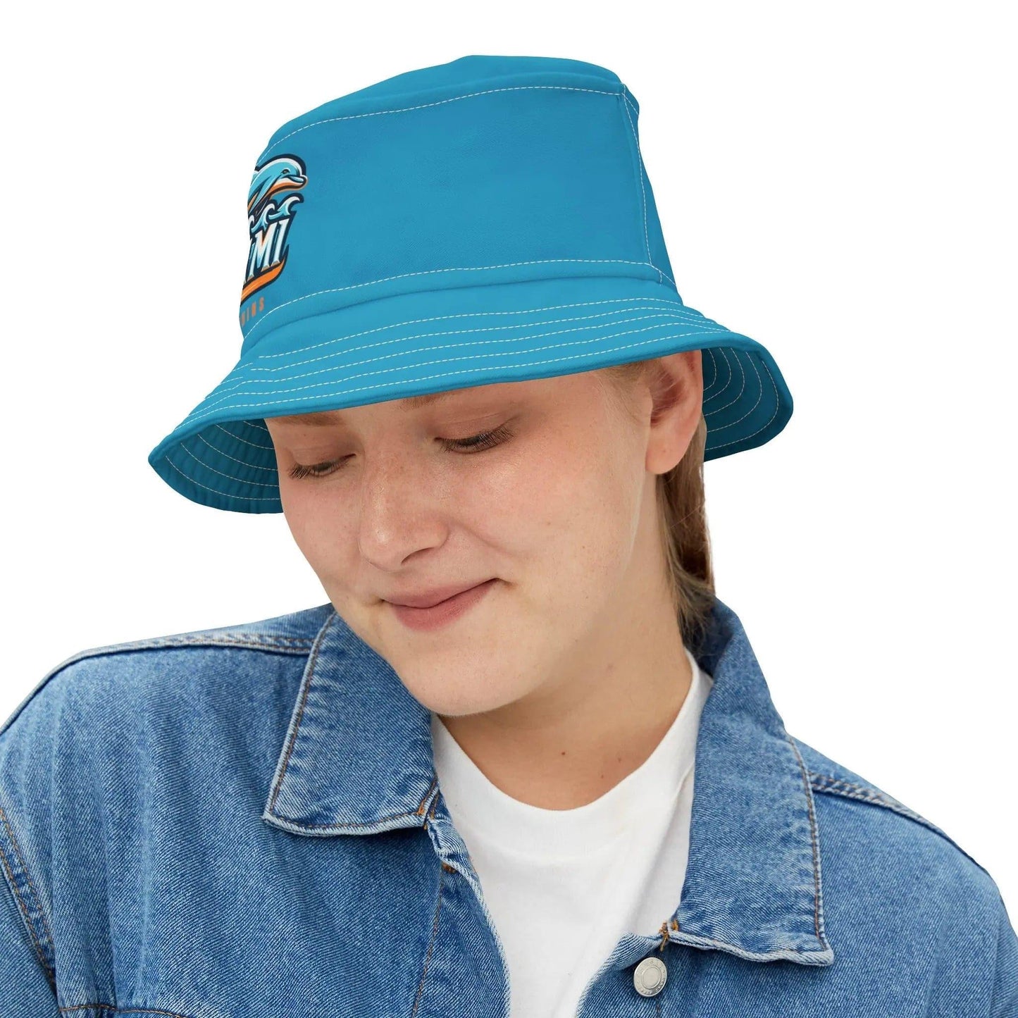 Miami Bucket Hat Blue (AOP) - NOVINC