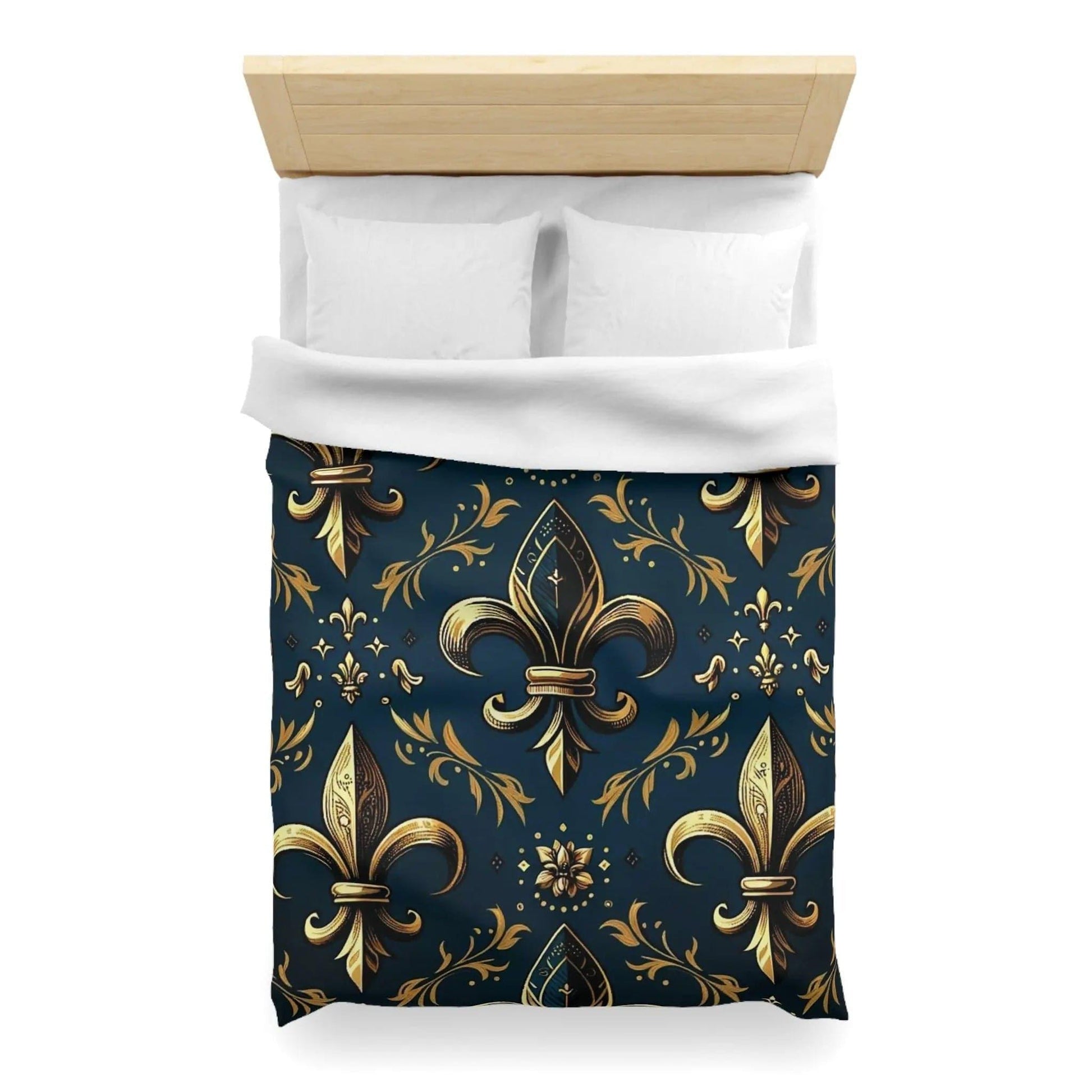 Microfiber Duvet Cover Fleur de Lys - NOVINC