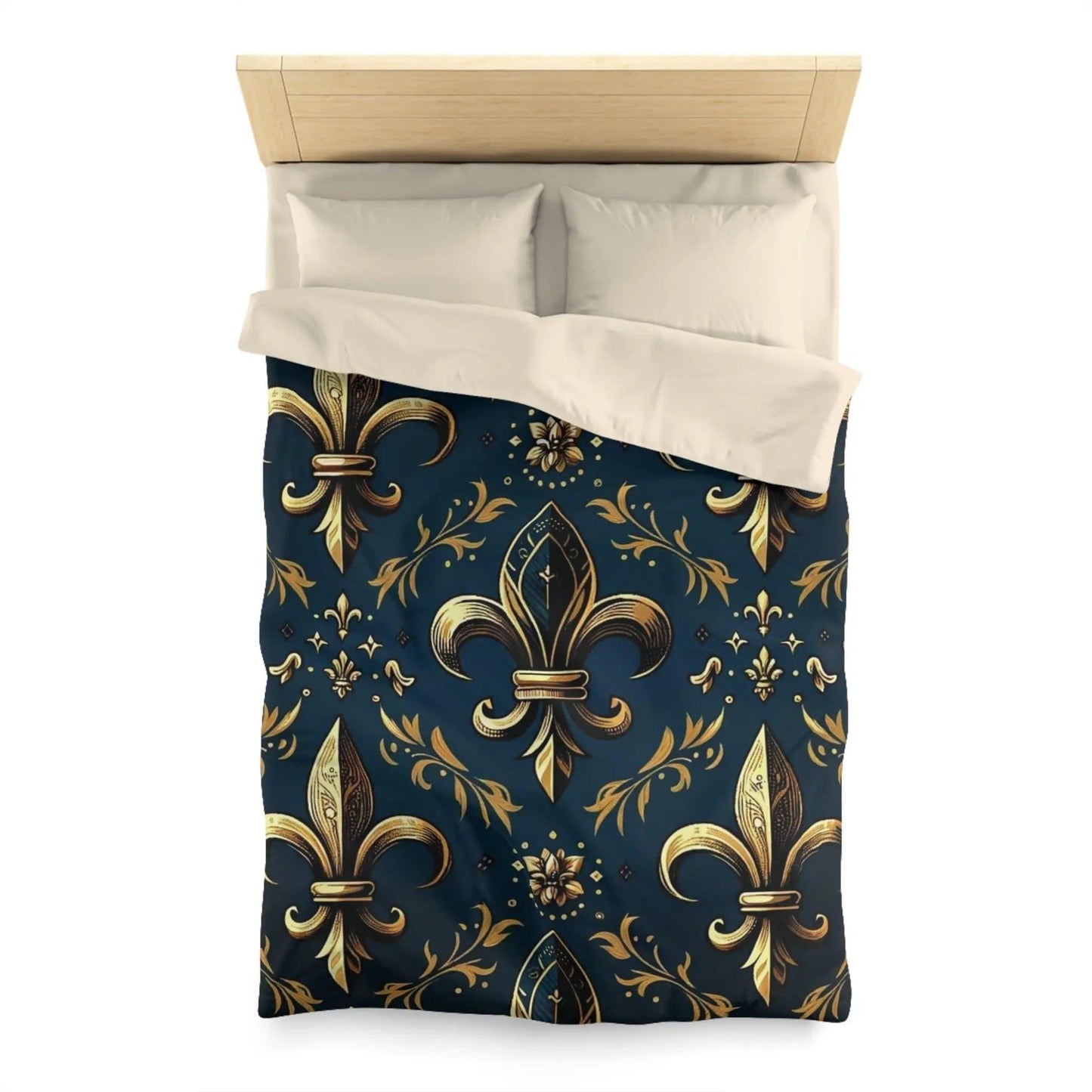 Microfiber Duvet Cover Fleur de Lys - NOVINC