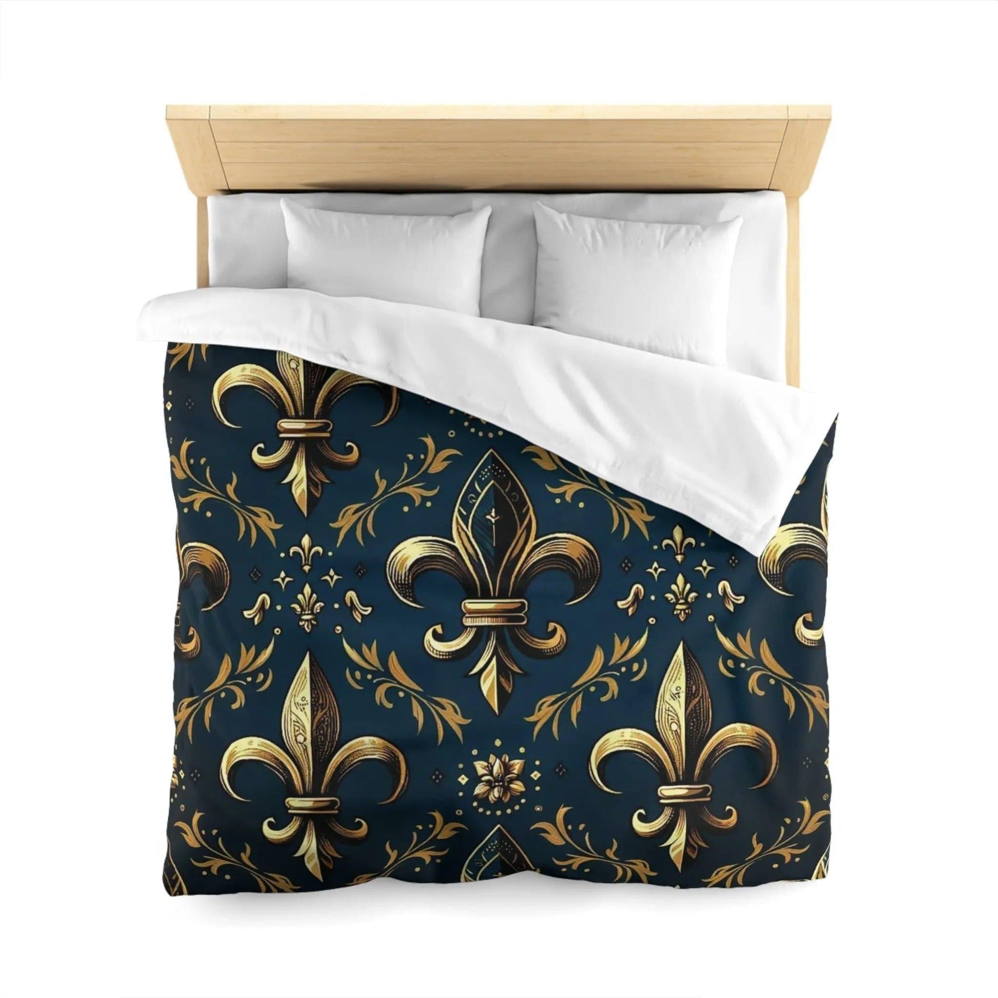 Microfiber Duvet Cover Fleur de Lys - NOVINC