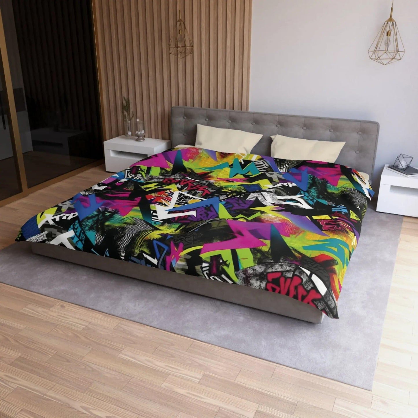 Microfiber Duvet Cover Grafitart - NOVINC