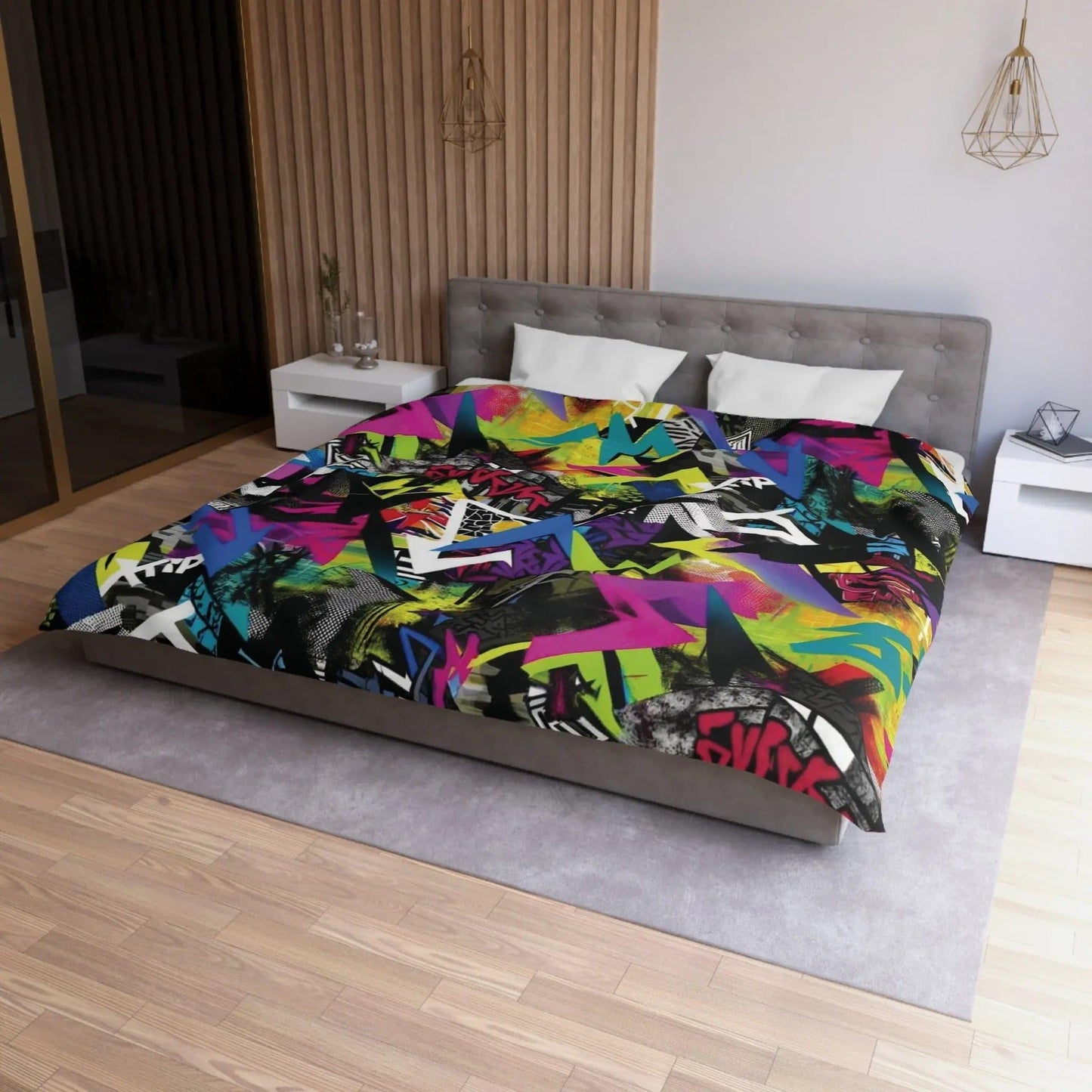 Microfiber Duvet Cover Grafitart - NOVINC