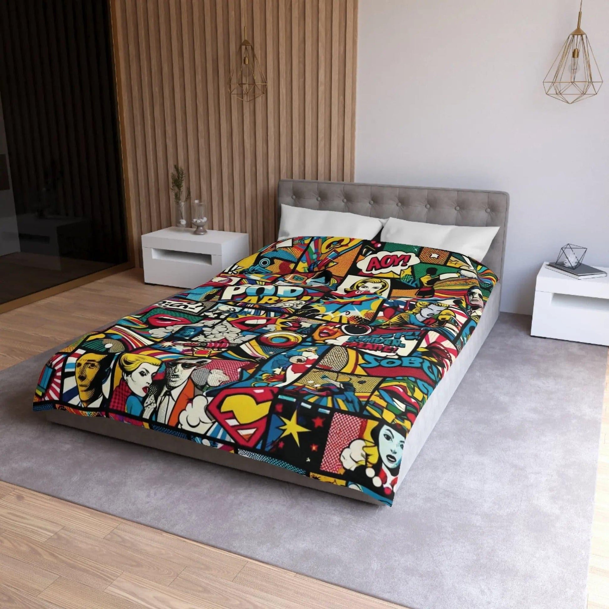 Microfiber Duvet Cover Popart - NOVINC