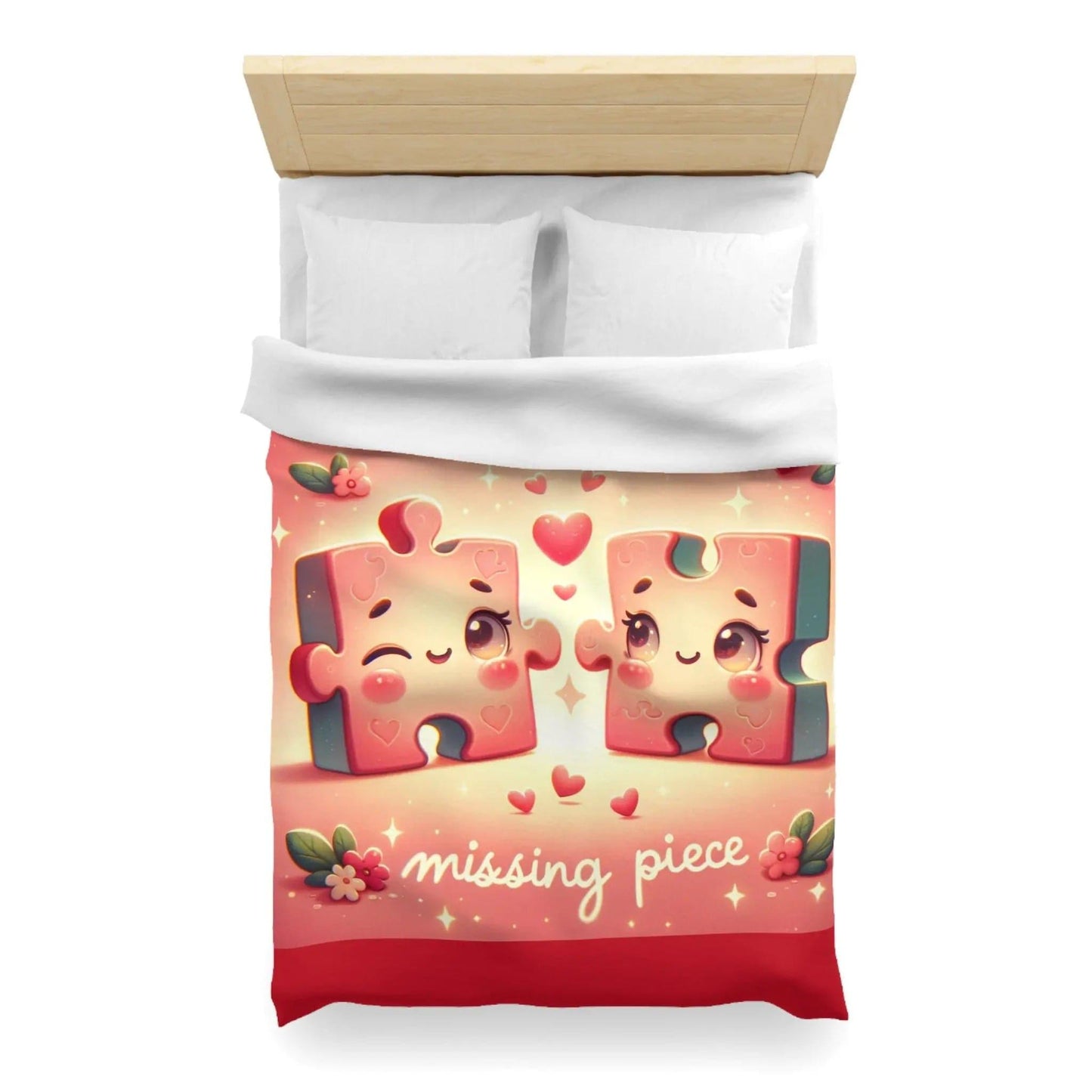 Missing Piece Microfiber Duvet Cover - NOVINC