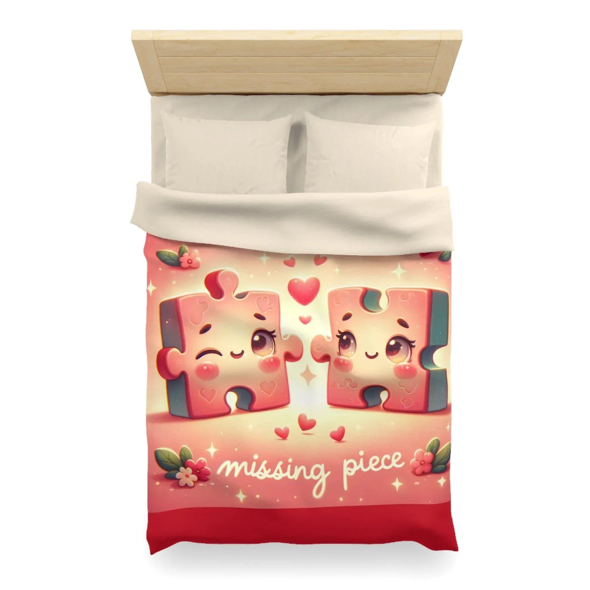 Missing Piece Microfiber Duvet Cover - NOVINC