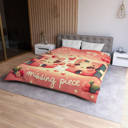 Missing Piece Microfiber Duvet Cover - NOVINC