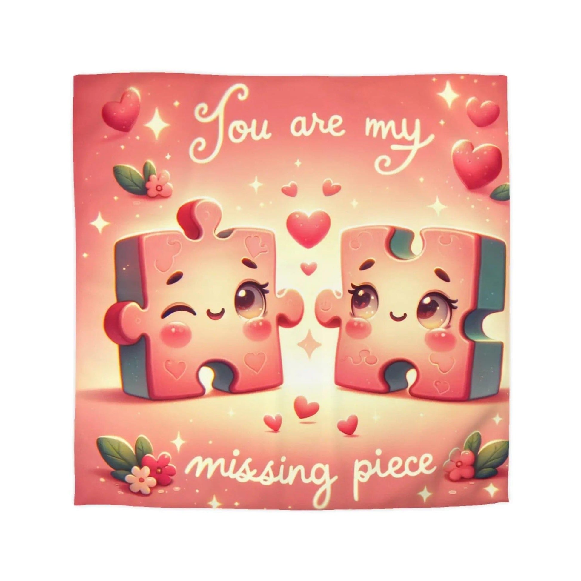 Missing Piece Microfiber Duvet Cover - NOVINC