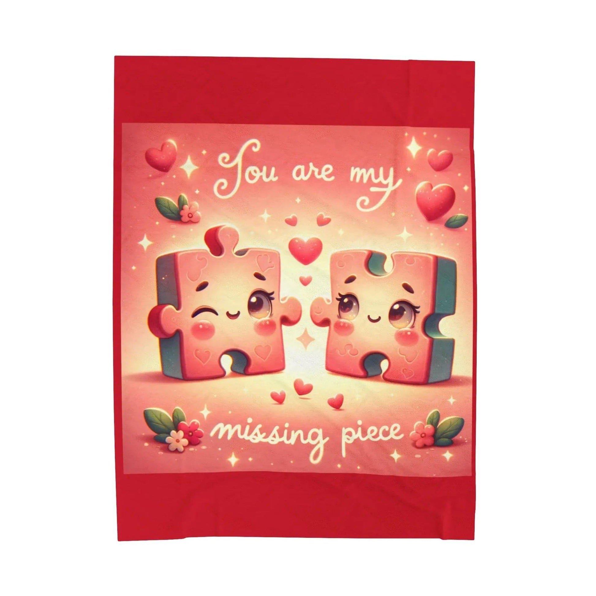 Missing piece Velveteen Plush Blanket - NOVINC