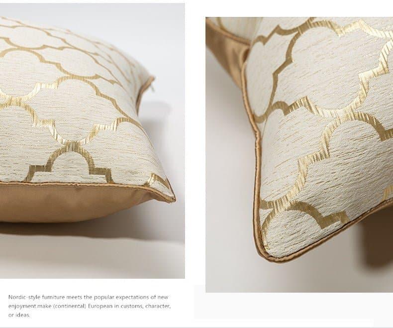 Novinc Diamond - shaped champagne gold pillowcase - NOVINC