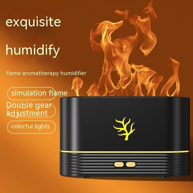 Novinc Flame Humidifier USB Electric Aroma Diffuser Smart Timing LED - NOVINC