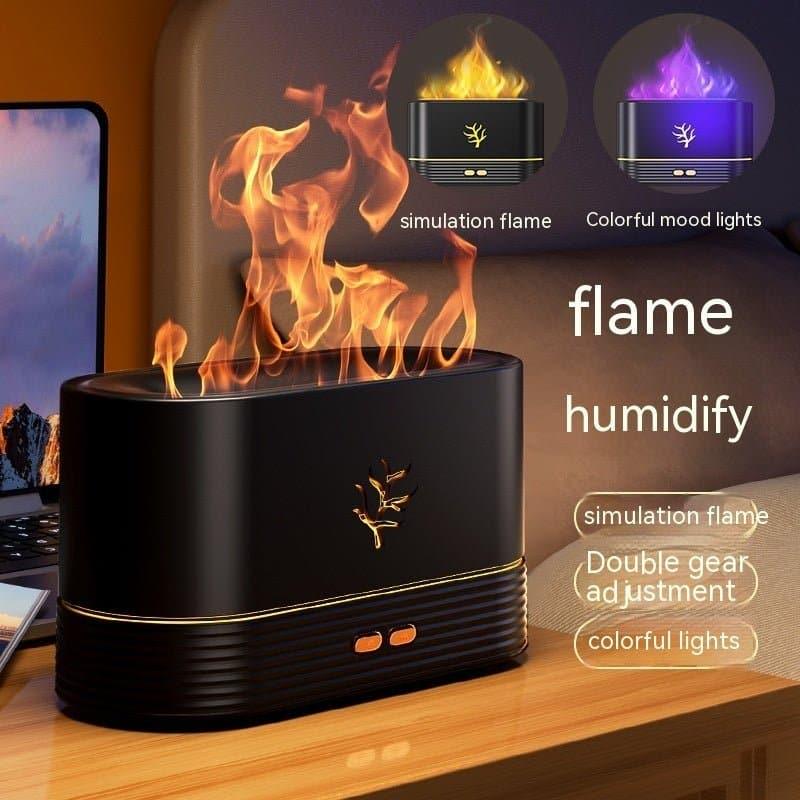 Novinc Flame Humidifier USB Electric Aroma Diffuser Smart Timing LED - NOVINC