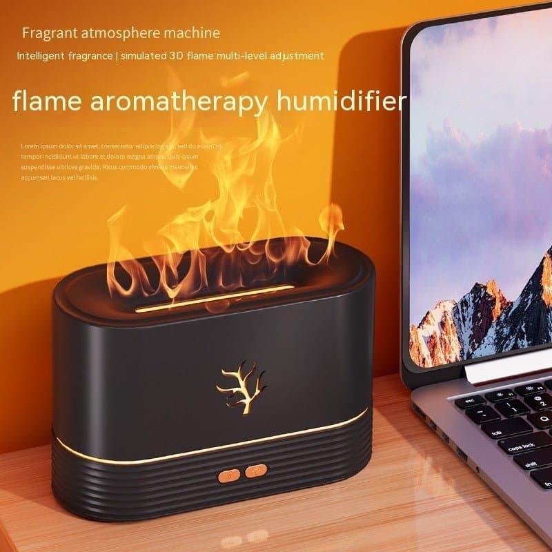 Novinc Flame Humidifier USB Electric Aroma Diffuser Smart Timing LED - NOVINC