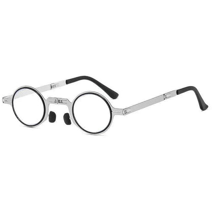 Novinc Folding Portable Hyperopia Glasses, Metal Frame Glasses - NOVINC