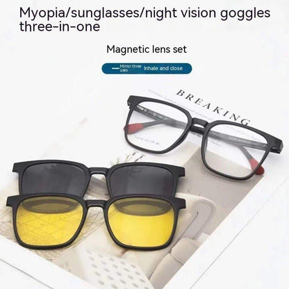 Novinc Magnetic Three - in - one Myopia Glasses Set - NOVINC