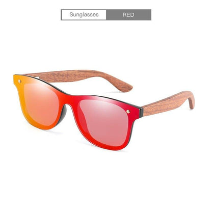 Rainbow Bridge Wooden Polarized Sunglasses - NOVINC