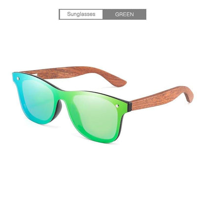 Rainbow Bridge Wooden Polarized Sunglasses - NOVINC