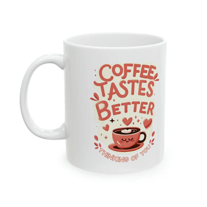 Red Better Coffee Ceramic Mug 11oz - NOVINC