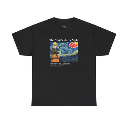 The Ninja's Starry Night - Unisex Heavy Cotton Tee - NOVINC