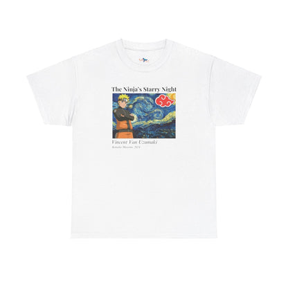 The Ninja's Starry Night - Unisex Heavy Cotton Tee - NOVINC