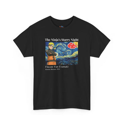 The Ninja's Starry Night - Unisex Heavy Cotton Tee - NOVINC