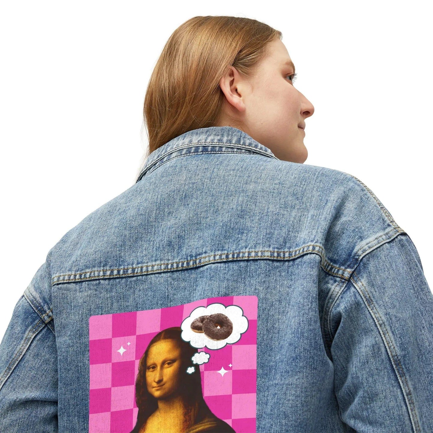 The secret of Mona Lisa - Women's Denim Jacket - NOVINC