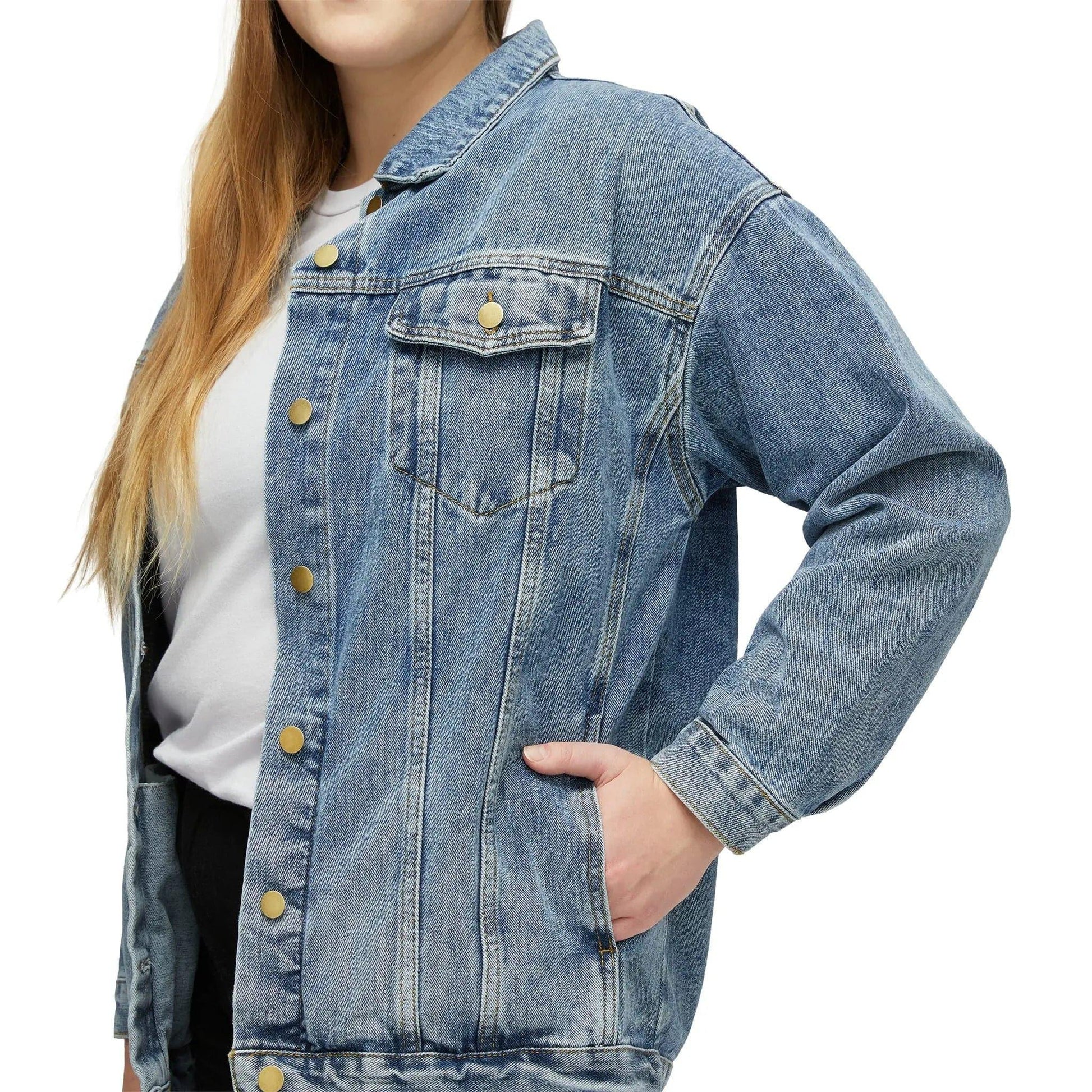 The secret of Mona Lisa - Women's Denim Jacket - NOVINC