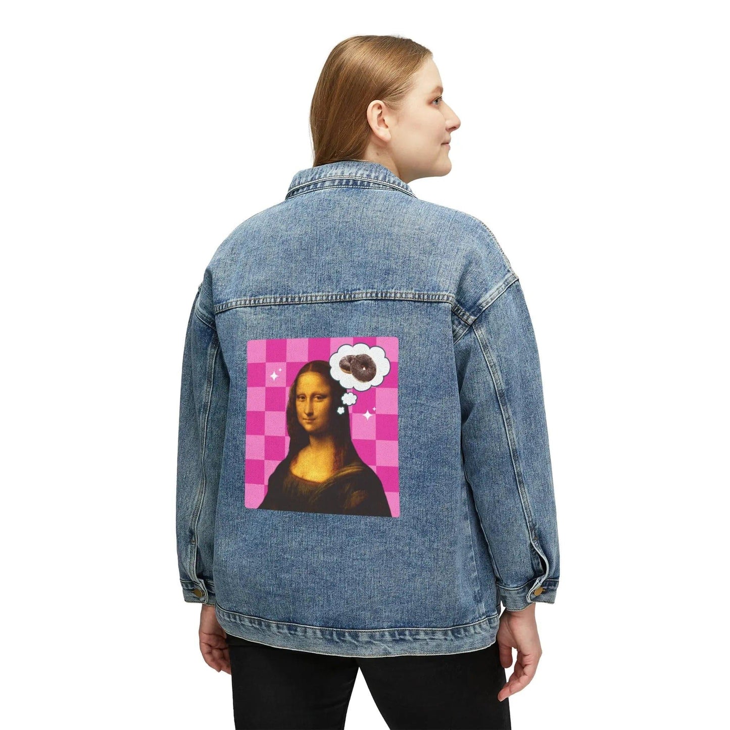 The secret of Mona Lisa - Women's Denim Jacket - NOVINC