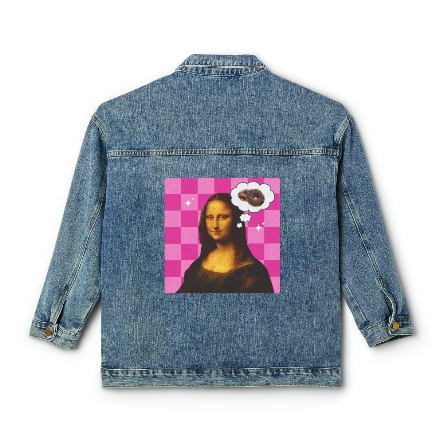 The secret of Mona Lisa - Women's Denim Jacket - NOVINC