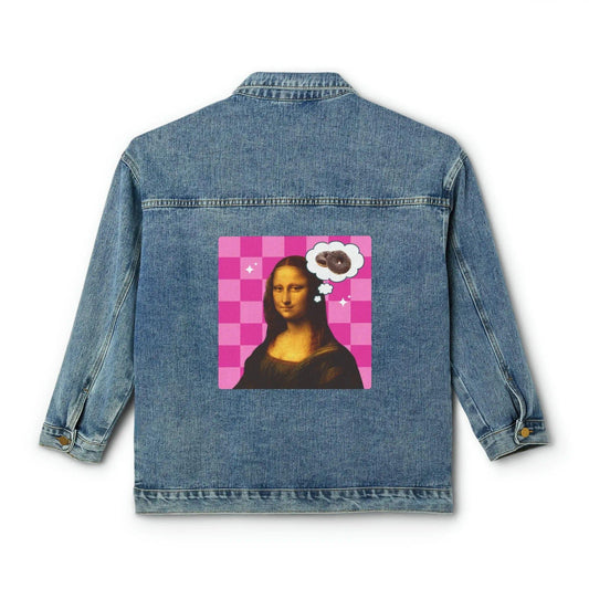 The secret of Mona Lisa - Women's Denim Jacket - NOVINC