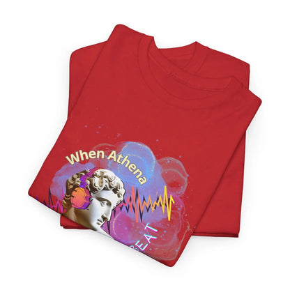 Unbroken Spirit: When Athena Drops The Beat - T - shirt for Music Lover - DJ & Musician Essential Wear - NOVINC