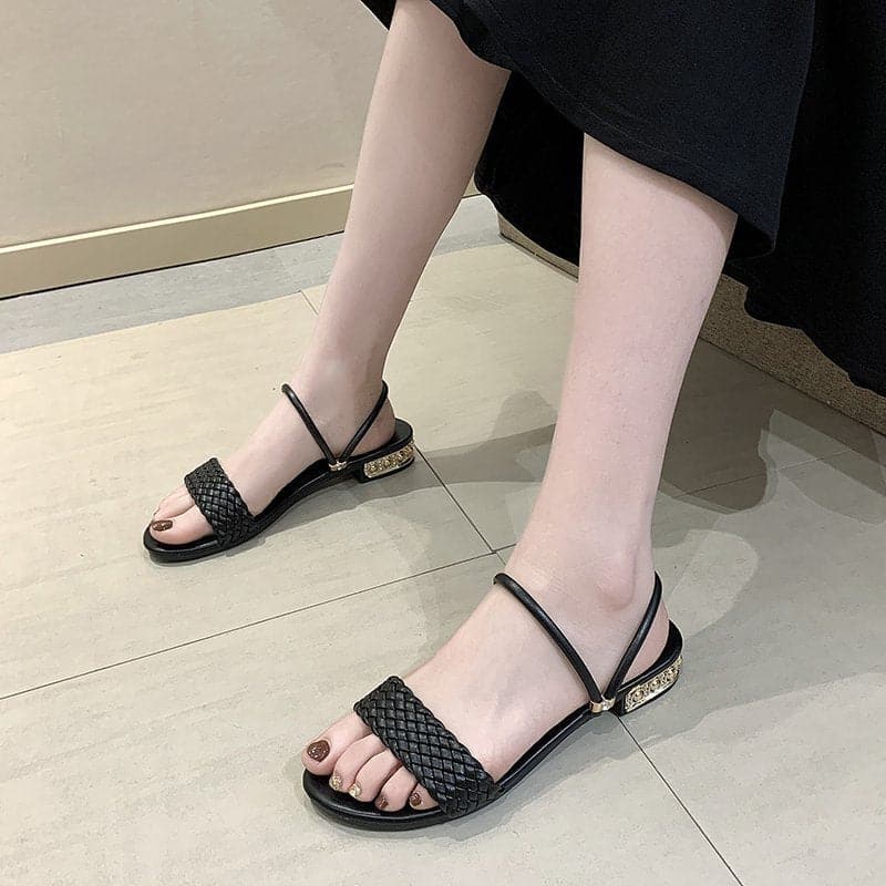 Women Flat One Shoe Two Open - toed Sandals - NOVINC