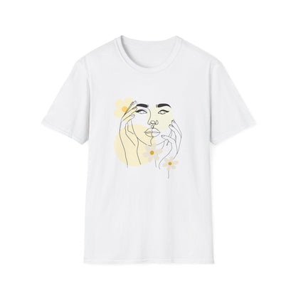 Yellow Line Art - Unisex Softstyle T - Shirt - NOVINC